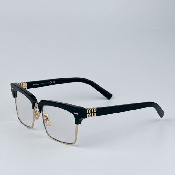 Miu Miu MU10ZS 1AB08N BRAND NEW Sunglasses Black Clear Blue Light Filter Unisex - Picture 9 of 13